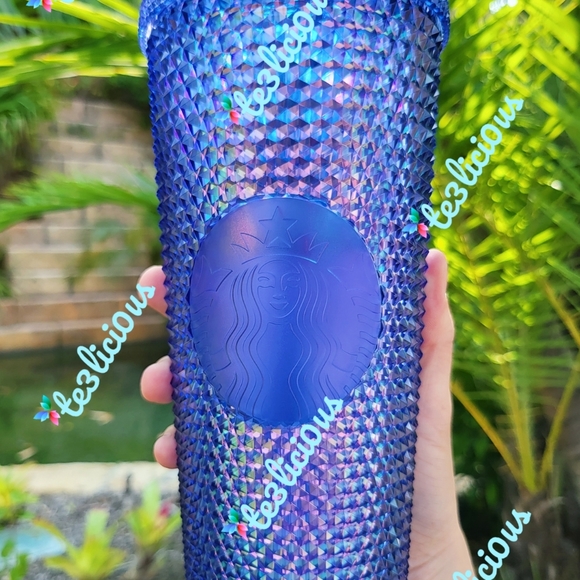 DISNEYLAND STARBUCKS IRIDESCENT PURPLE STUDDED TUMBLER - Picture 4 of 8